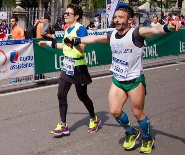 Chiara Pandolfi taglia il traguardo guidata da Fabio Orrù