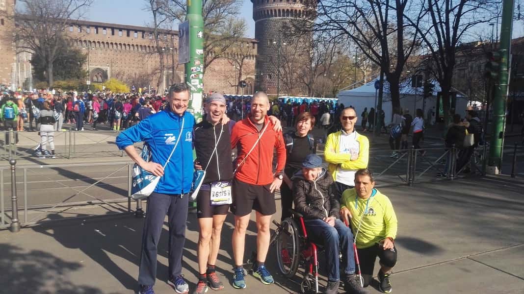 Valerio, Virna, Dario, Roby, Luigi e Agnus prima della partenza