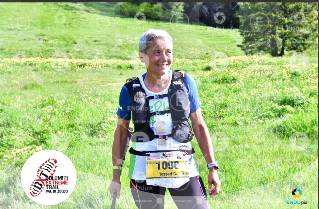 Dolomiti Extreme Trail Rita con pettorale alla 10a edizione