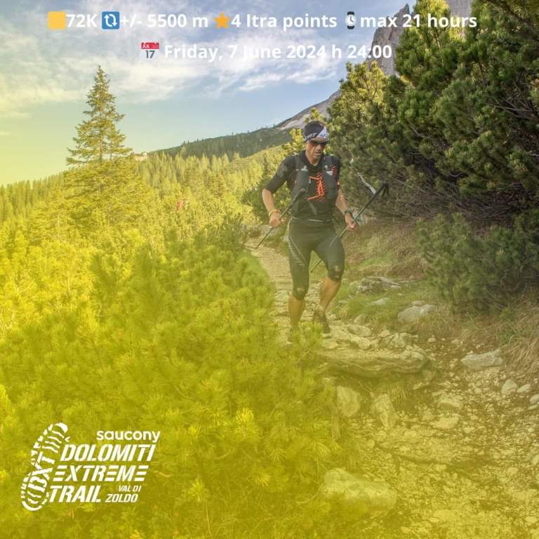 Dolomiti Extreme Trail dal sito per la 72 km